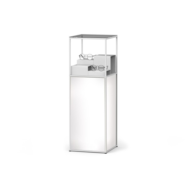 Free-standing display element with deco pedestal CR-SET SF-CLB-DK 08