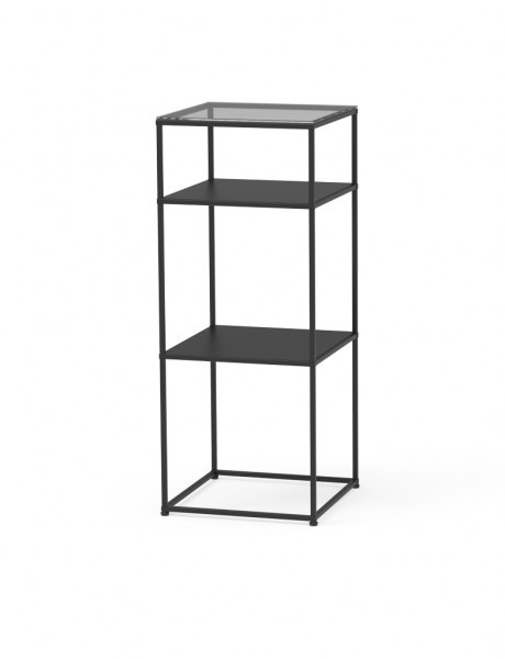 Free-standing display elements with glass top CR-SET SF-TG 04