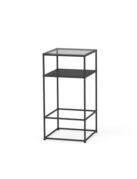 Free-standing display elements with glass top CR-SET SF-TG 03