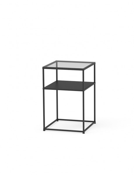Free-standing display elements with glass top CR-SET SF-TG 02