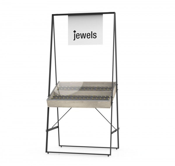 Freestanding display POP-UP for watches and jewellery