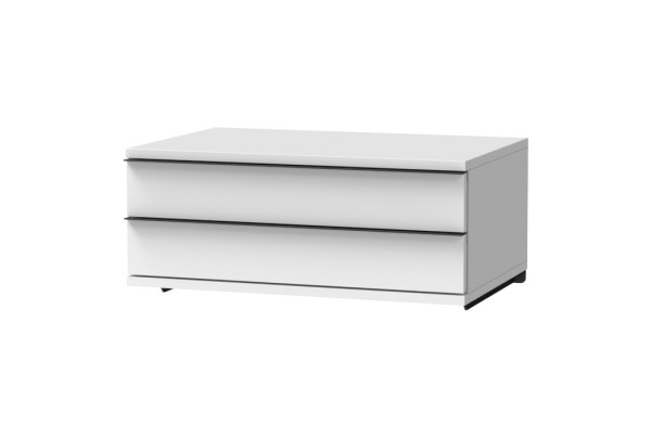 LL-drawer cabinet with 2 drawers, for wall fastening