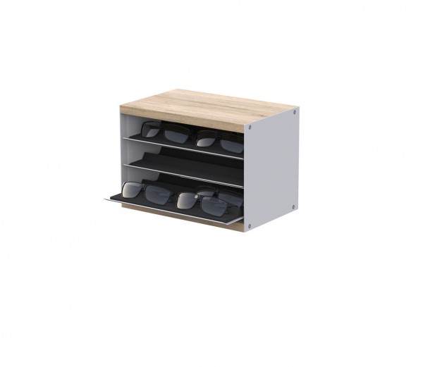 Stauraum-Box mit Top und Boden aus dekorativem Holzwerkstoff