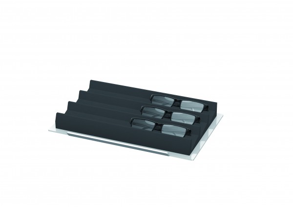 Tablar aus Acrylglas, mit Schaumstoffauflage